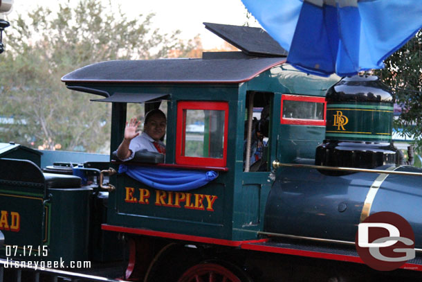 The Disneyland Railroad turned out to be my first and only attraction inside Disneyland today.