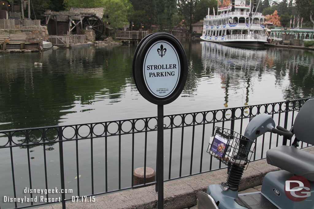 Do not remember if I posted pics of the stroller parking signs in New Orleans before..  guess they could add ECV to it too.