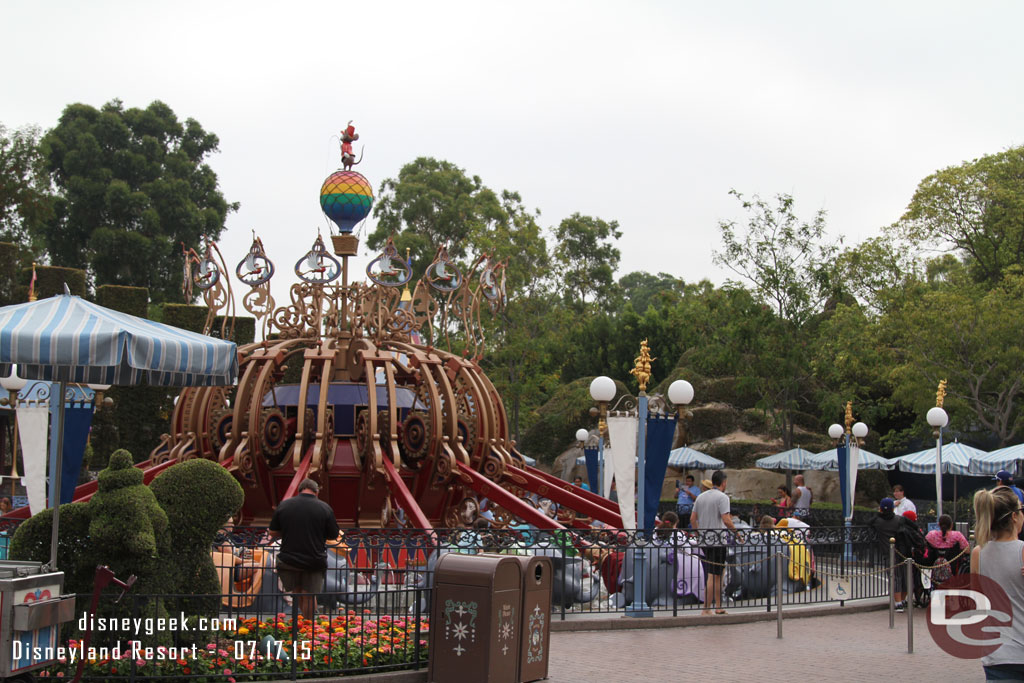 I continued on into Fantasyland.  Dumbo had no wait.. only a few guests in the area.