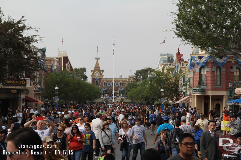 Main Street USA still busy.