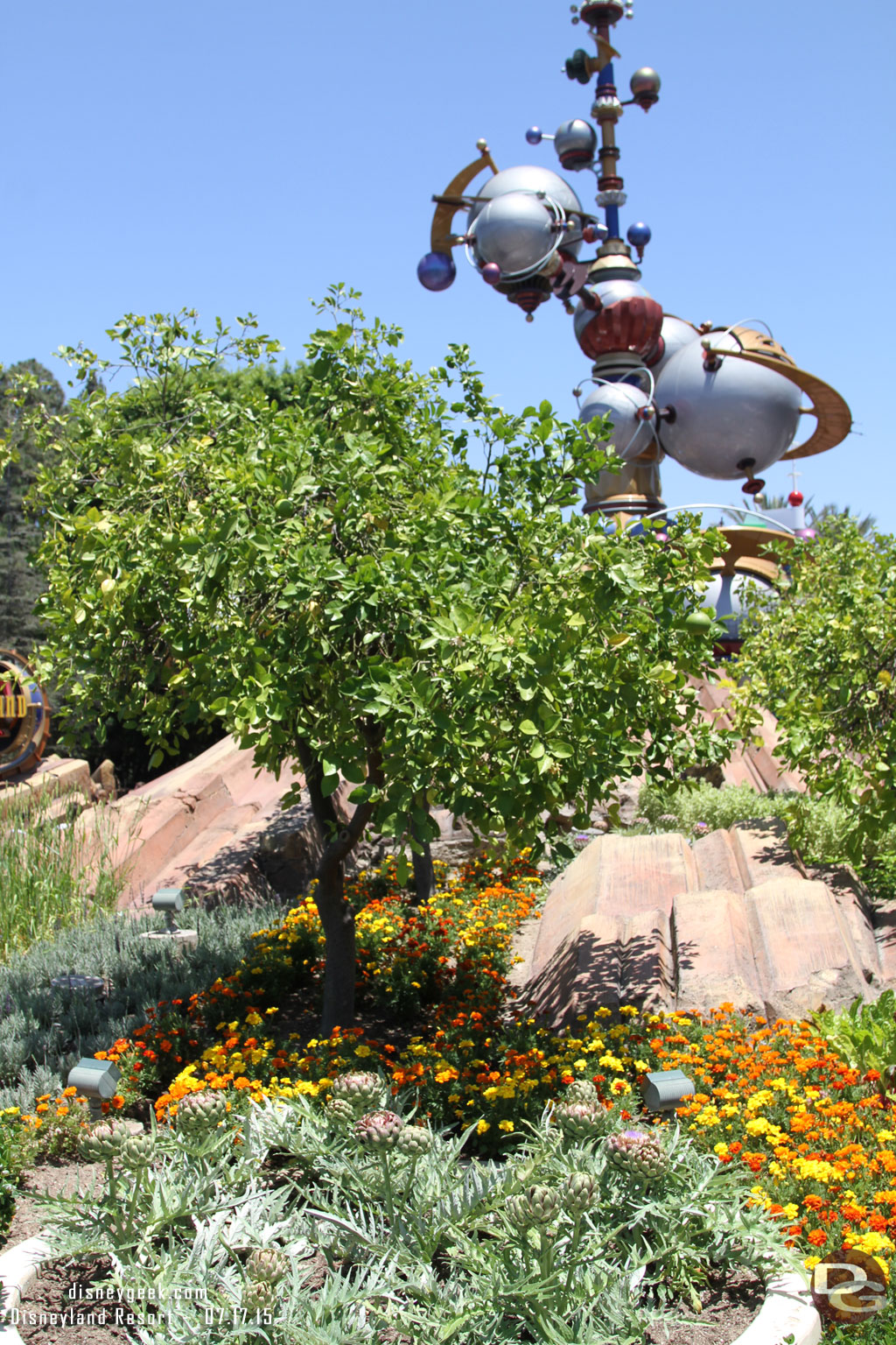 After lunch passing by the Tomorrowland entrance