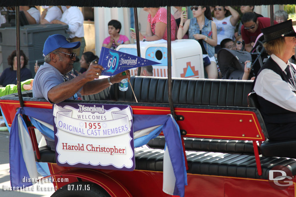 Harold Christopher an opening day cast member.