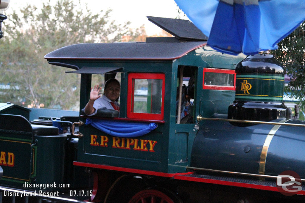 The Disneyland Railroad turned out to be my first and only attraction inside Disneyland today.