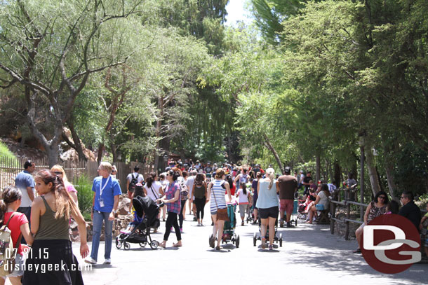 Out on the Big Thunder trail it was another story with a fair number of guests on the move.