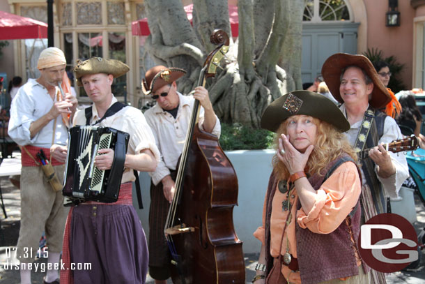 The Boot Strappers performing in New Orleans Square.