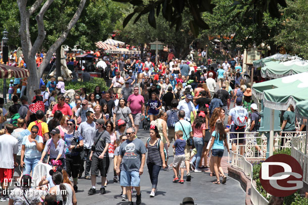 Looking toward Frontierland from the Pirates bridge.