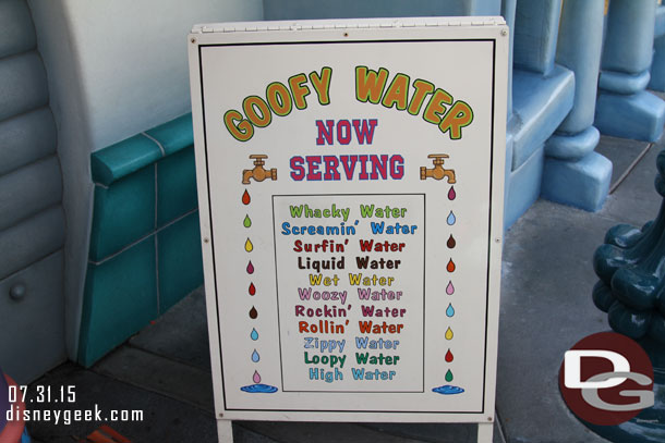 Stopped by Toontown for some Goofy Water.