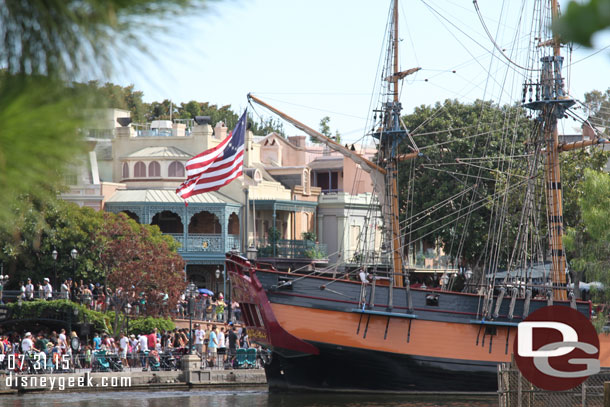 The Columbia heading in for the evening to get prepared for Fantasmic