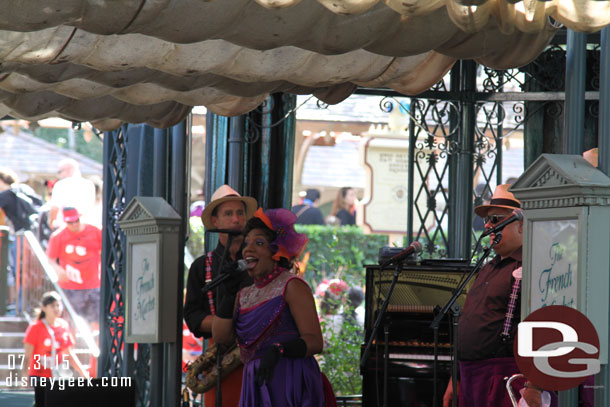 The Royal Street Bachelors performing at the French Market