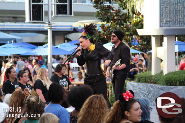 Tomasina performing at the Tomorrowland Terrace