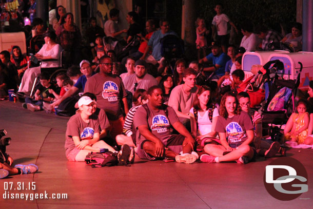 The Alums were treated to a seat in the middle of the parade route to watch.