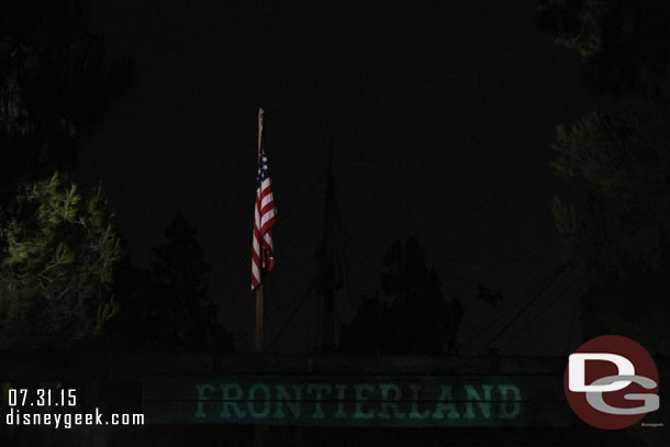 Frontierland was just to my left.