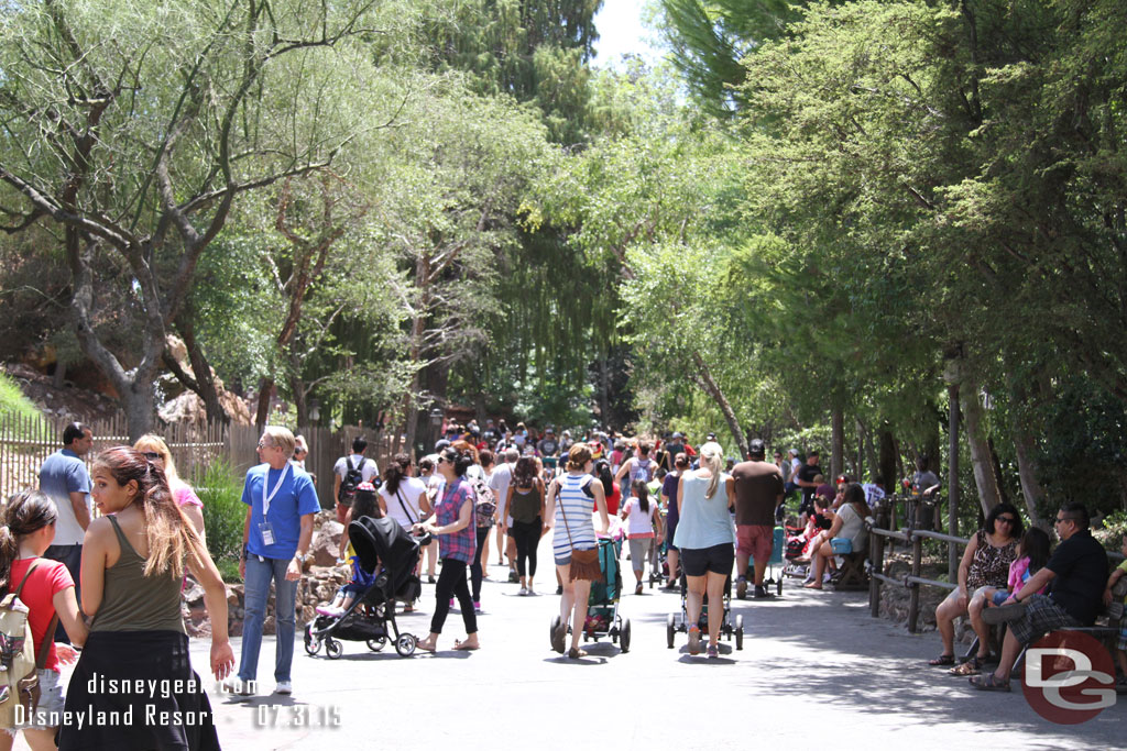 Out on the Big Thunder trail it was another story with a fair number of guests on the move.