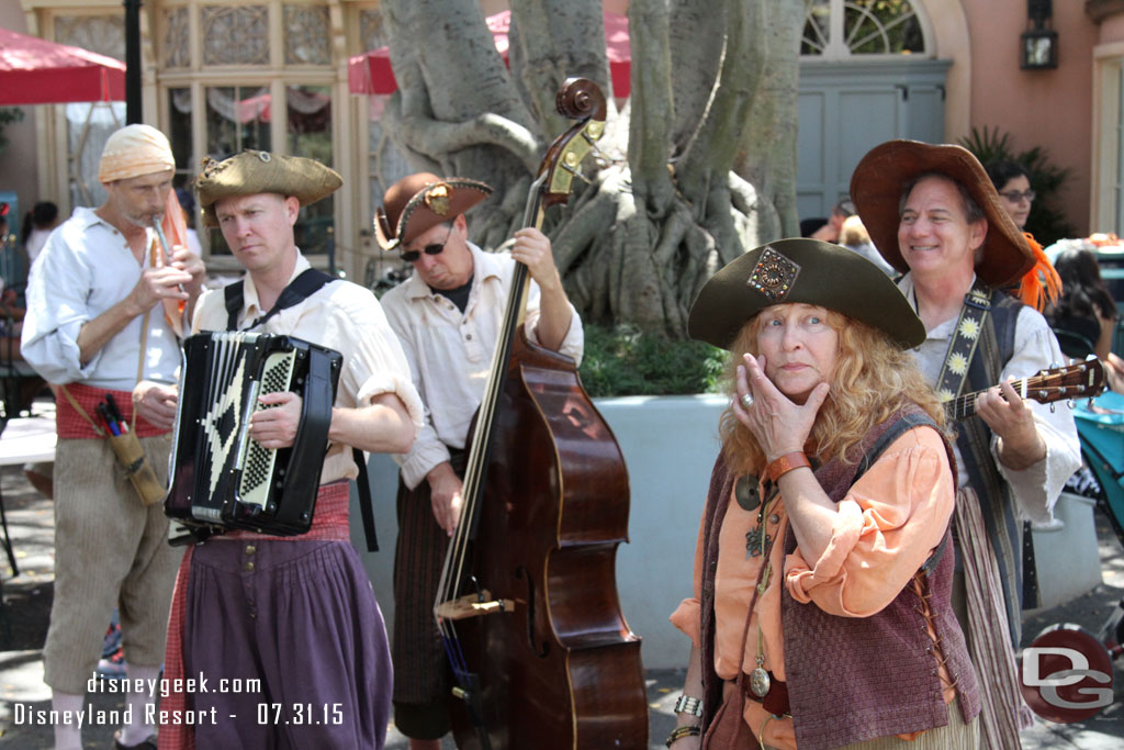 The Boot Strappers performing in New Orleans Square.