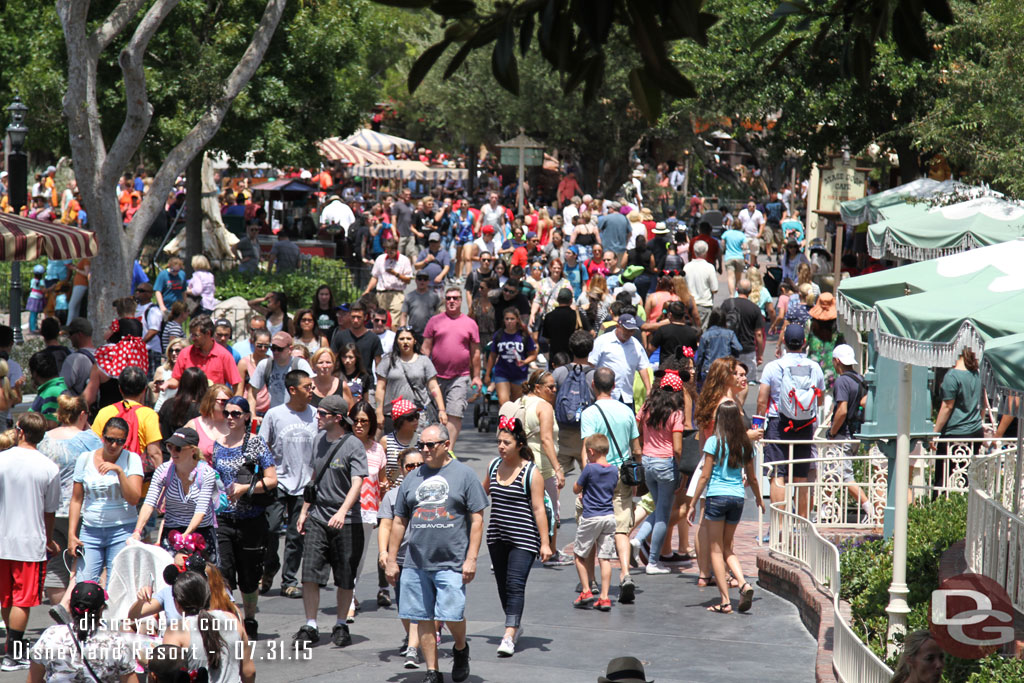 Looking toward Frontierland from the Pirates bridge.