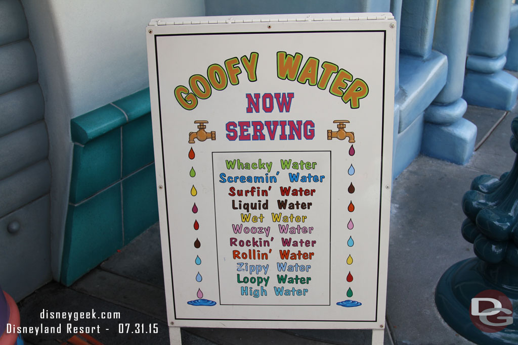 Stopped by Toontown for some Goofy Water.