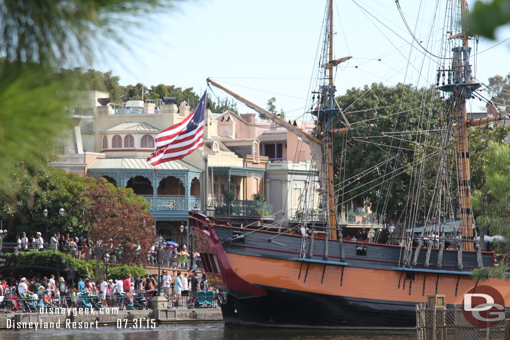 The Columbia heading in for the evening to get prepared for Fantasmic