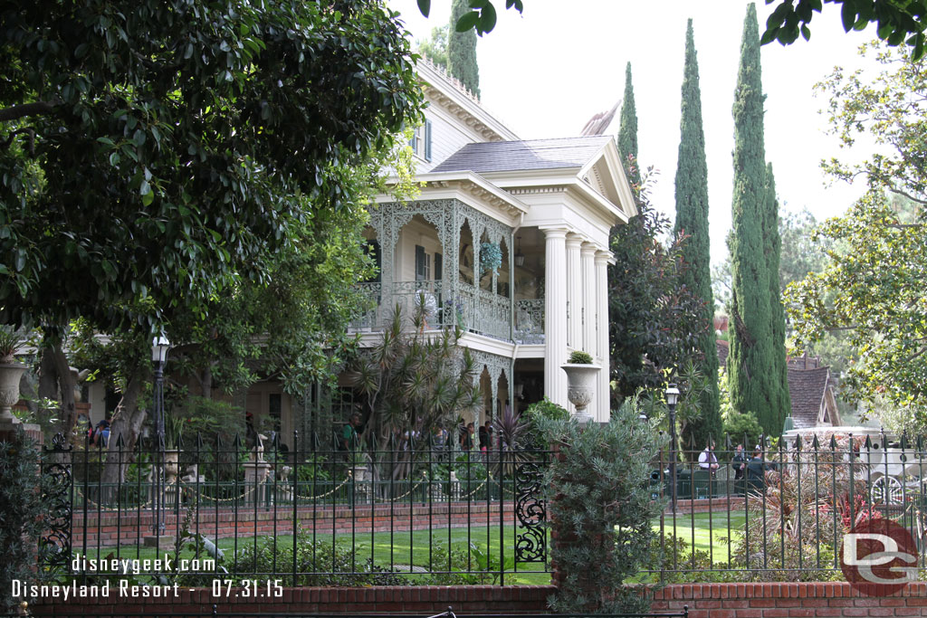 Speaking of the Haunted Mansion it was just reopening.