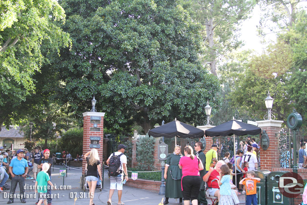 They stopped or paused Haunted Mansion FastPass distribution.  