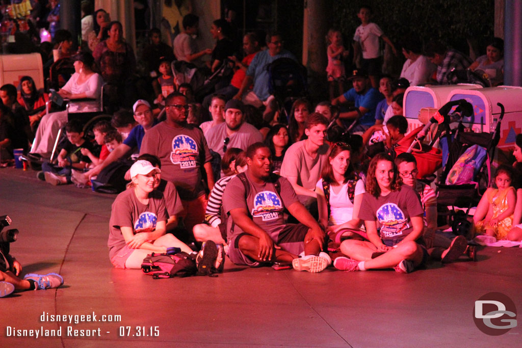 The Alums were treated to a seat in the middle of the parade route to watch.