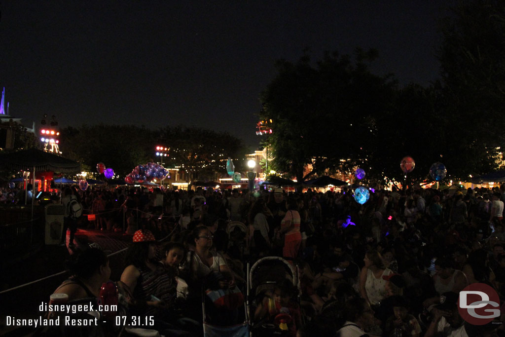 The view behind me toward Main Street.