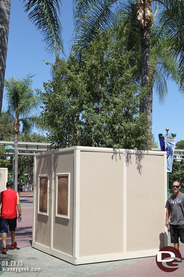 Work is still going on in the Esplanade.  Trees have re-appeared in the boxes.