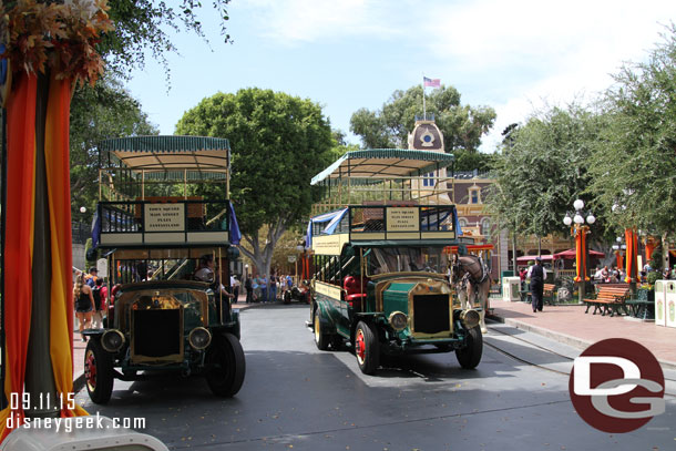 Main Street was alive with transportation options as usual this afternoon.