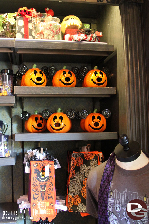 Moving on further info New Orleans Square.  Some Halloween merchandise