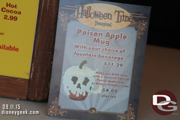 Poison Apple Mugs are available in several locations around the parks.