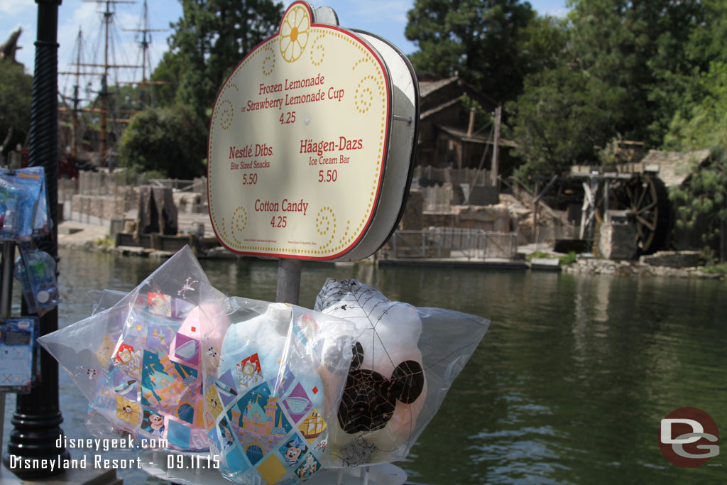Halloween cotton candy is available throughout the park.