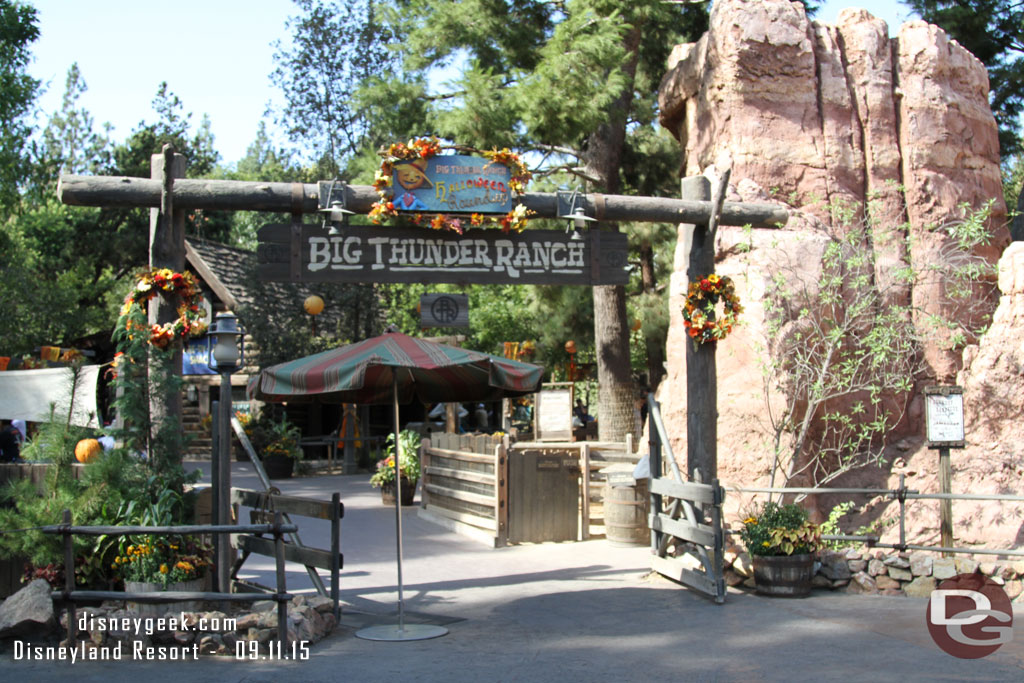 The Big Thunder Ranch has the Halloween Round-up starting today.