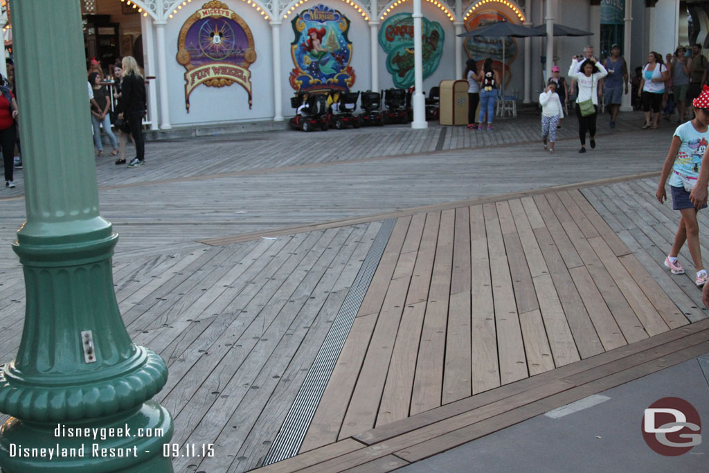 Boardwalk replacement is still going on.