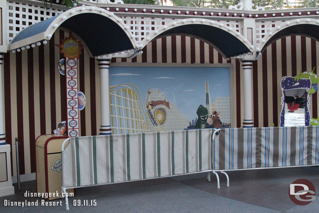 Barriers up at the Toy Story Meet and Greet still/again.