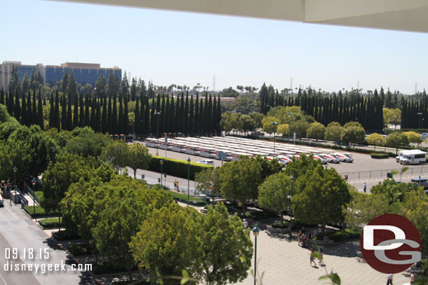 Quite a few trams in the parking lot and not in service this afternoon