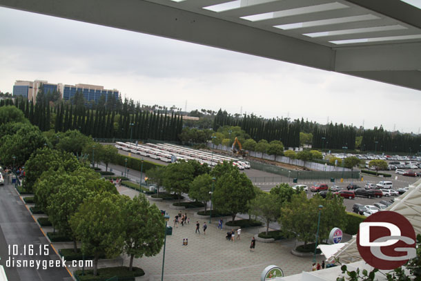 Some work has started in the Tram parking area of the Pinocchio Lot.