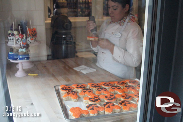 A look in the Trolley Treats window.