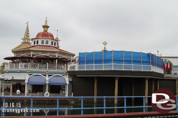 Another angle of the work.  Wonder where the Pier Christmas tree will go this year?  Maybe where the Duffy Meet and Greet was?  Or Paradise Gardens?  Still have the Maliboomer area that is under utilized too.