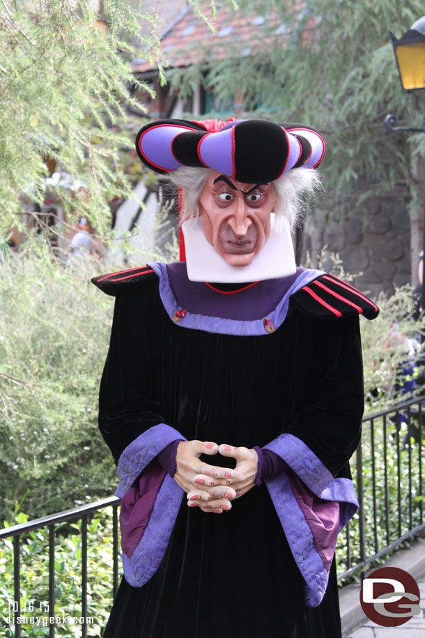 Claude Frollo in Fantasyland.