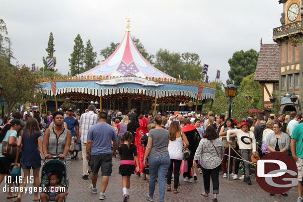 Fantasyland crowded as always.