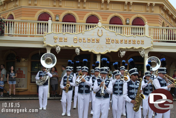 The Disneyland Band in Frontierland.