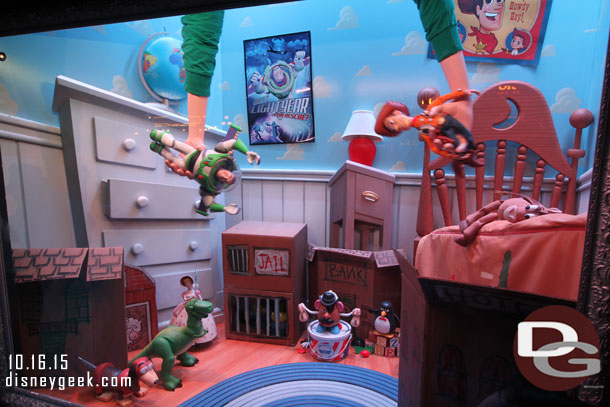 A final look at the Toy Story Emporium window now that the glare has gone for the most part.