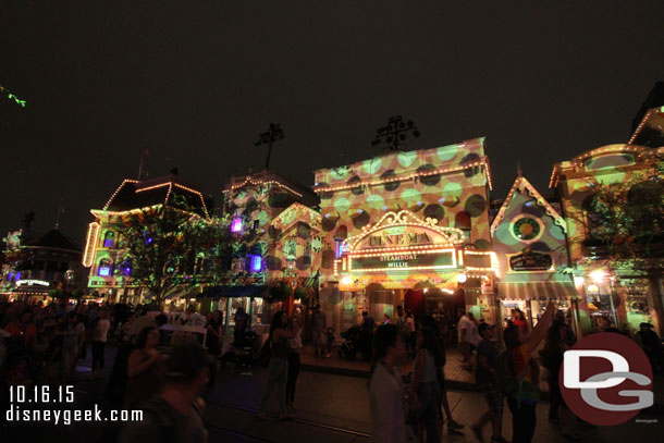 The Disneyland Forever projectors are used for the Halloween Party.