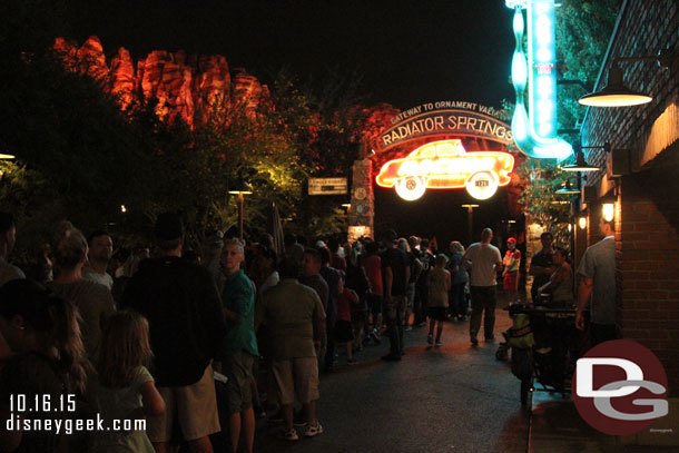 Passing through Radiator Springs again..  40 minutes later and looks the same.