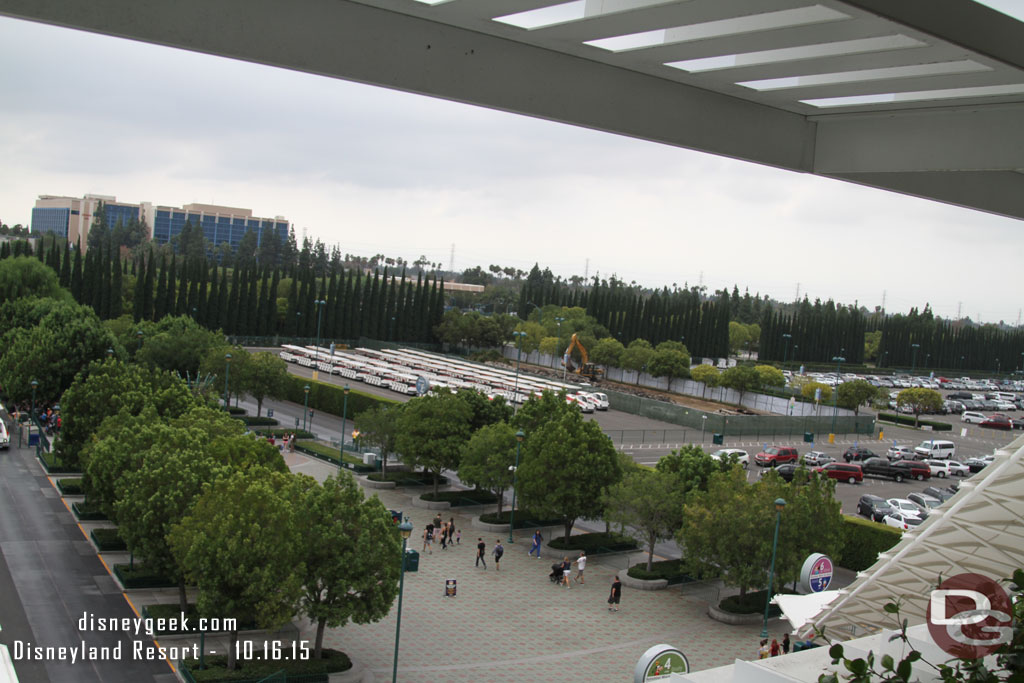 Some work has started in the Tram parking area of the Pinocchio Lot.