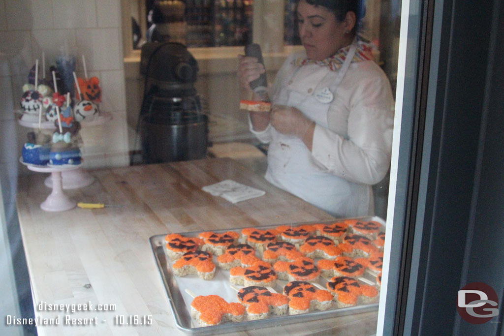 A look in the Trolley Treats window.