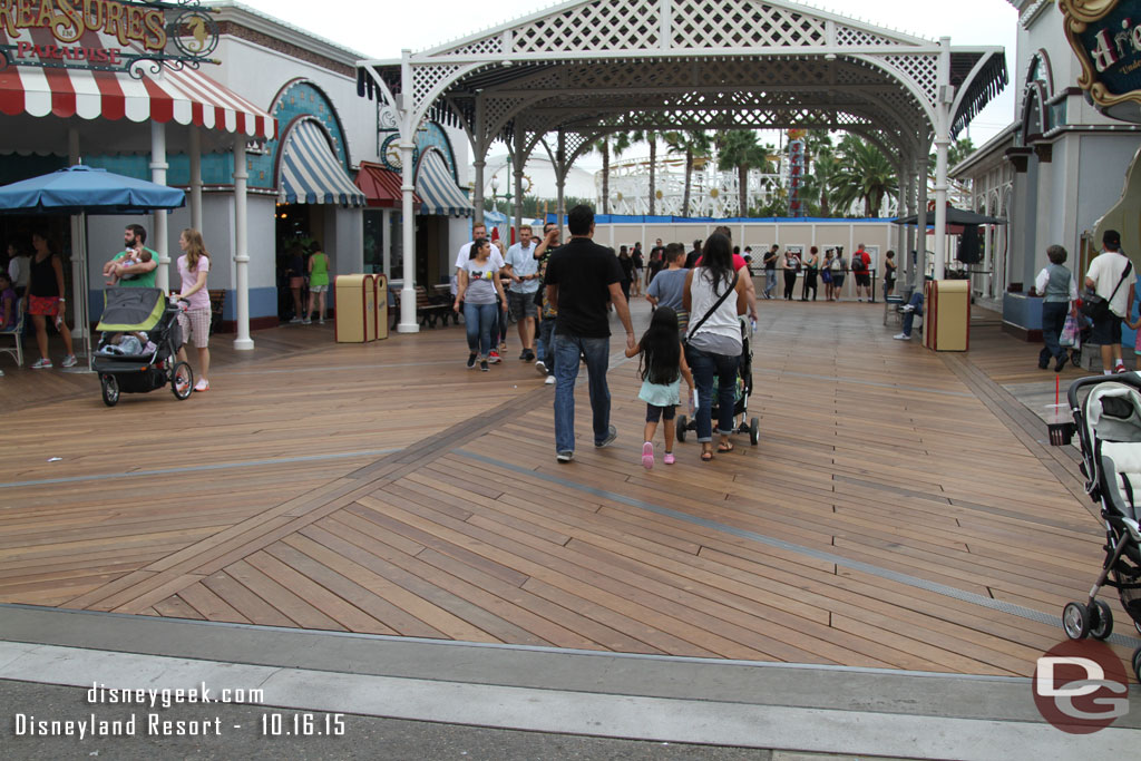 The boardwalk is looking great with the new boards.