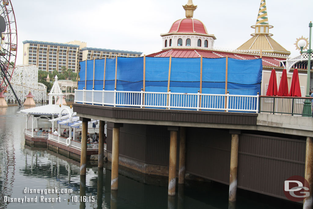 A look at the Cove Bar work from the other side. Looks to be re-planking and new barrier.. no changes to the footprint.