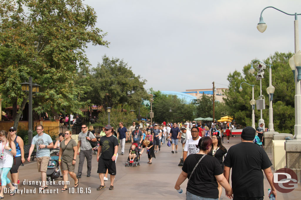 Remember a decade ago and you could look at a large empty walkway here...