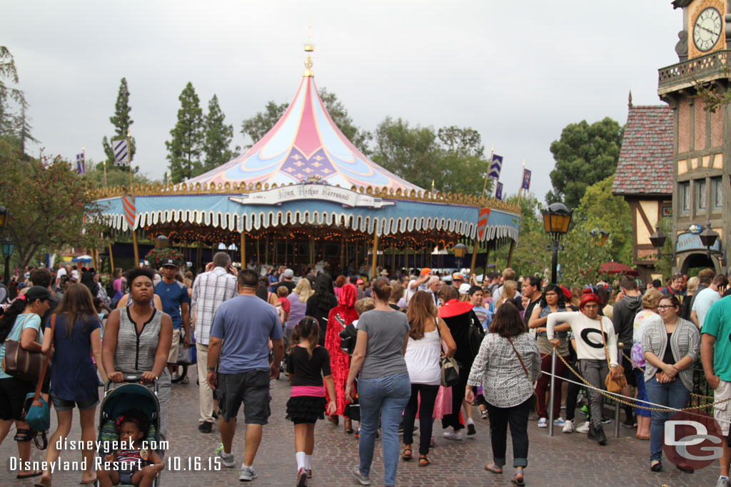 Fantasyland crowded as always.