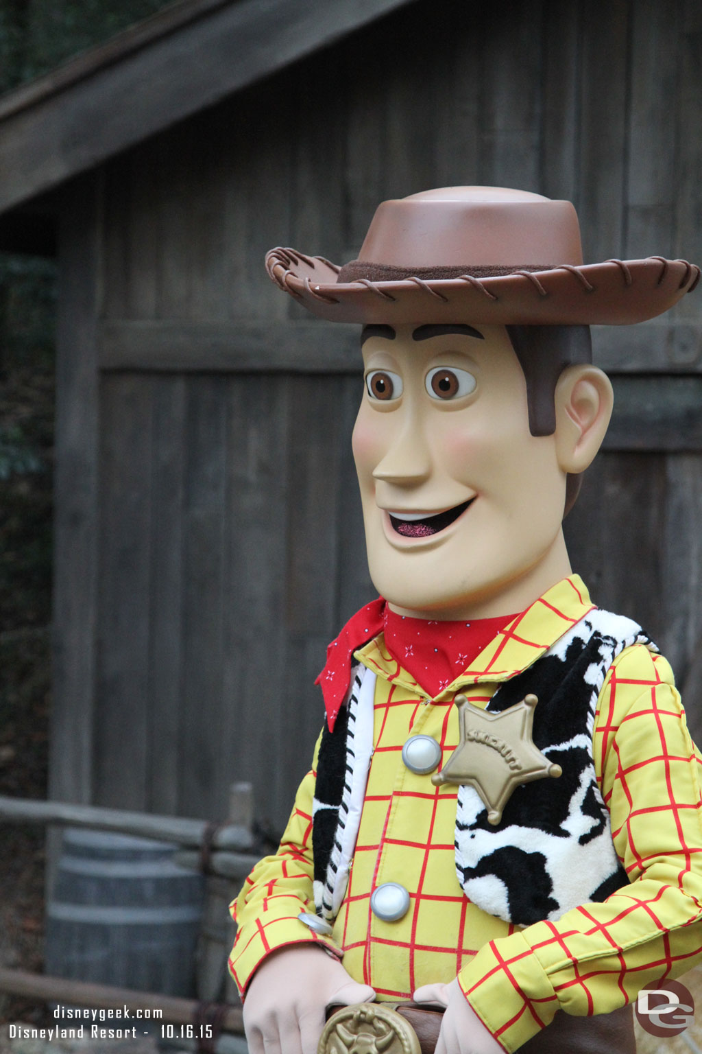 Woody was along the Big Thunder trail for pictures.